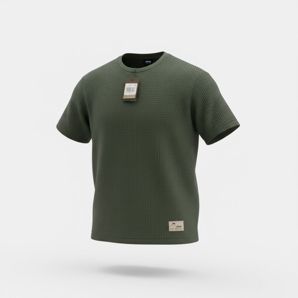 Jeep Olive Green Textured Men's Shirt L/XL NEW NWT